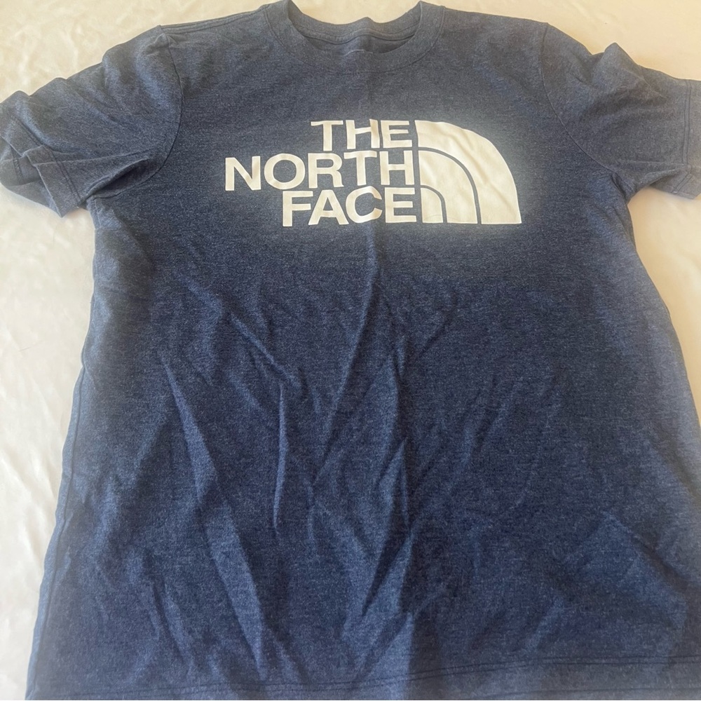 The North Face Logo Graphic T-Shirt Blue Short Sleeve Women’s Small S Tee